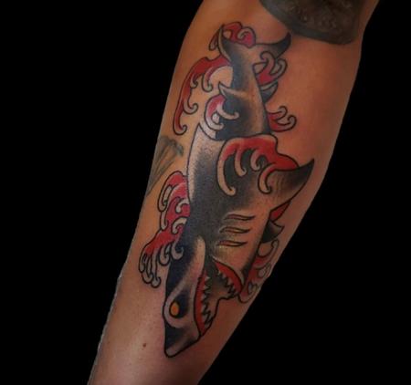 Tattoos - Quade Dahlstrom Shark - 144846